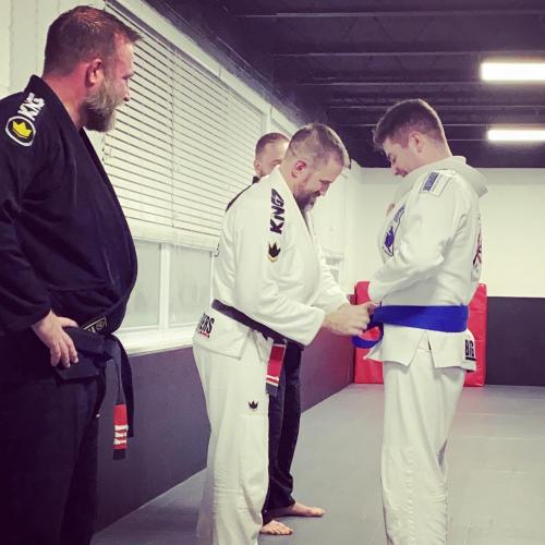 Blue belt · January 30, 2020 · Promoted by Jason Doucette