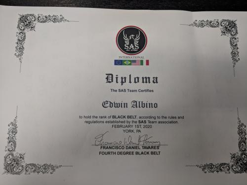 Black belt · February 1, 2020 · Promoted by Daniel tavares