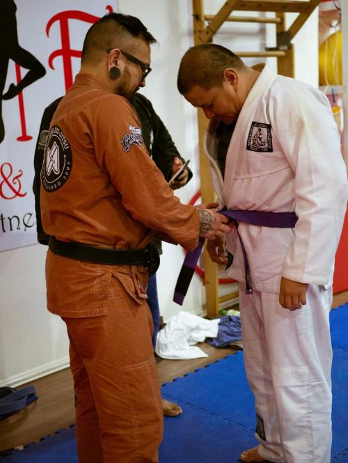 Purple belt · January 19, 2020 · Promoted by Jay Pages