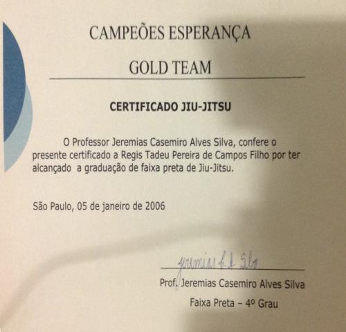 Black belt · December 17, 2006 · Promoted by Jorge Luis Patiño