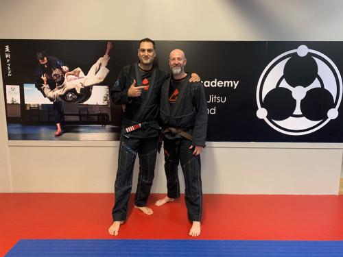 Brown belt promotion by Prof. Roy Dean