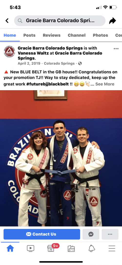 Blue belt · April 2, 2019 · Promoted by Vanessa waltz