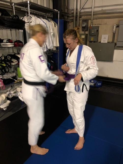 Purple belt · December 1, 2018 · Promoted by Hillary VanOrnum
