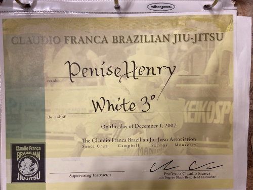 White belt · March 2, 2006