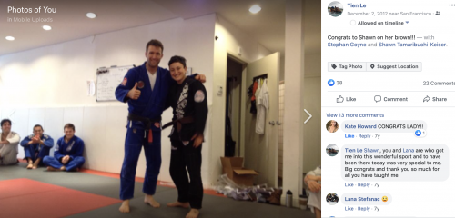 Brown belt · December 3, 2012 · Promoted by Stephan Goyne