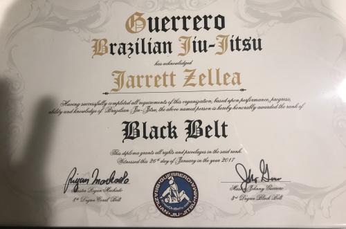 Black belt · January 26, 2017 · Promoted by Rigan Machado