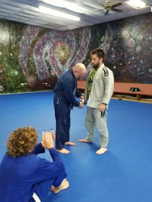 Blue belt · July 11, 2017 · Promoted by Michael Geery