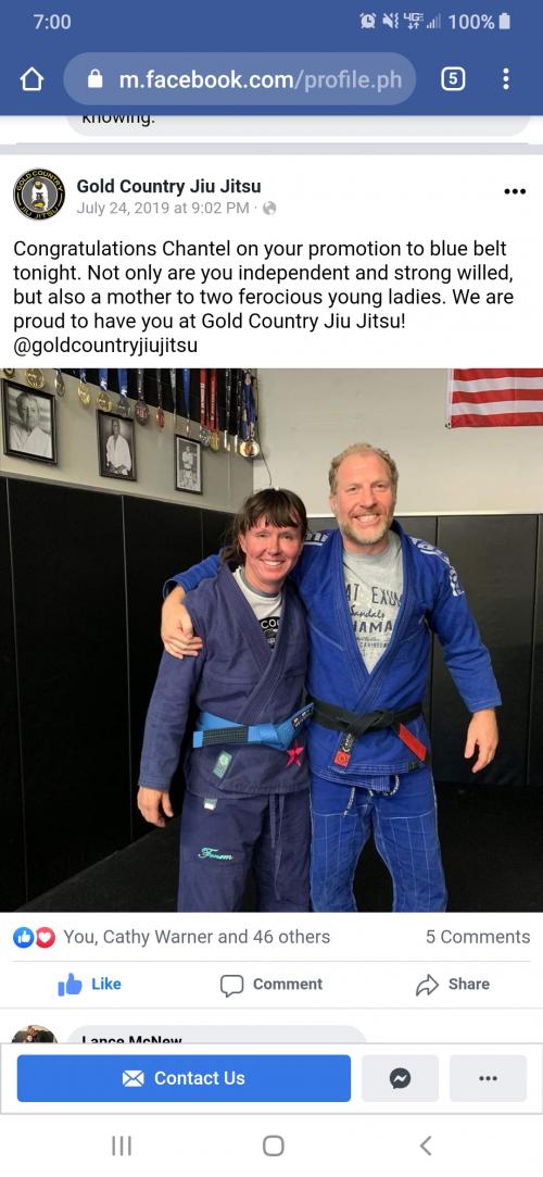 Blue belt · July 24, 2019 · Promoted by Michael Quaintance