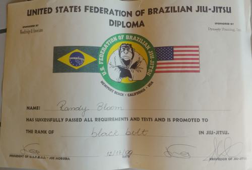 Black belt · December 17, 1999 · Promoted by Joe Moreia