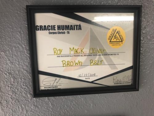 Brown belt · December 22, 2018 · Promoted by Dulciney Matos Delima