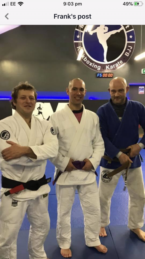 Purple belt · December 7, 2018 · Promoted by Steven barry