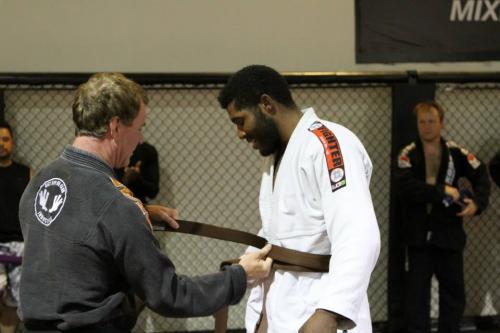 Brown belt · June 28, 2013 · Promoted by Prof Allen Mohler 4th Degree Black Belt (direct under Maestre Romero Jacare Cavalcanti)