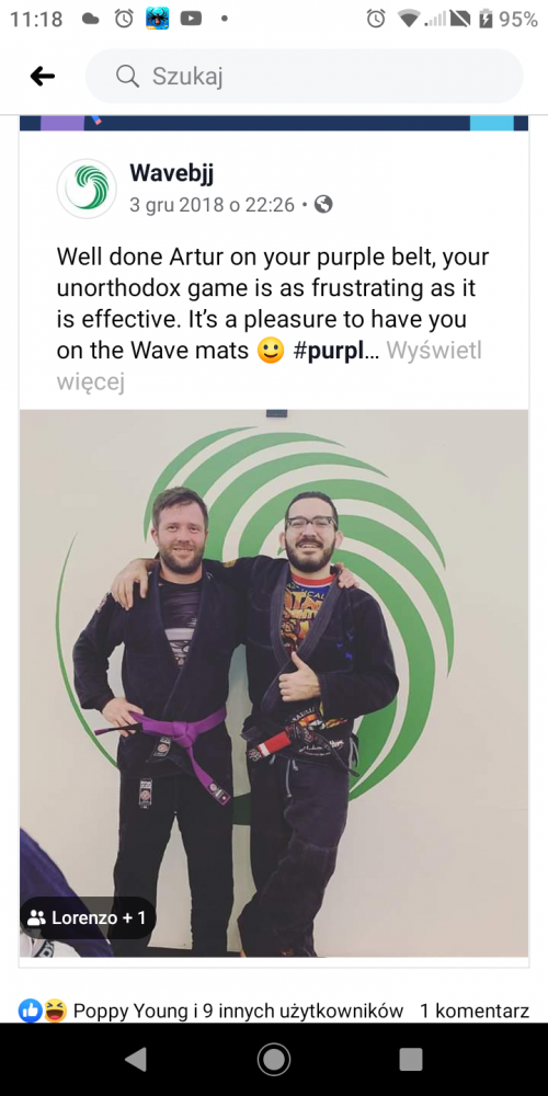 Purple belt · February 3, 2018 · Promoted by Lorenzo Fraquelli