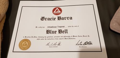 Blue belt · July 20, 2019 · Promoted by Victor Estima