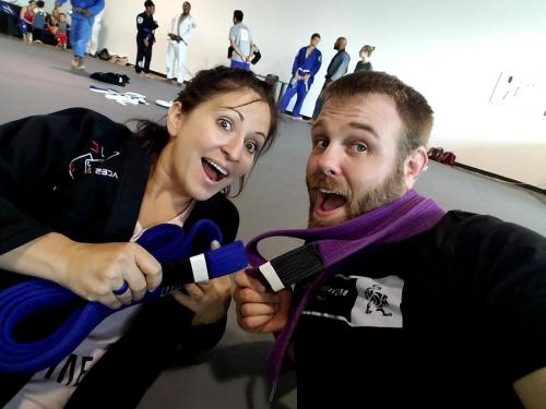Purple belt · October 14, 2017 · Promoted by Mikal Abdullah