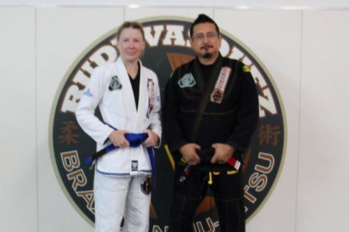 Blue belt · September 24, 2017 · Promoted by Master Cleber Luciano and Professor Rudy Vasquez