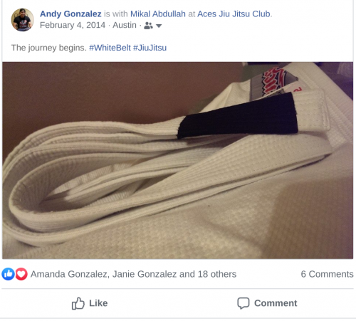 White belt · February 4, 2014