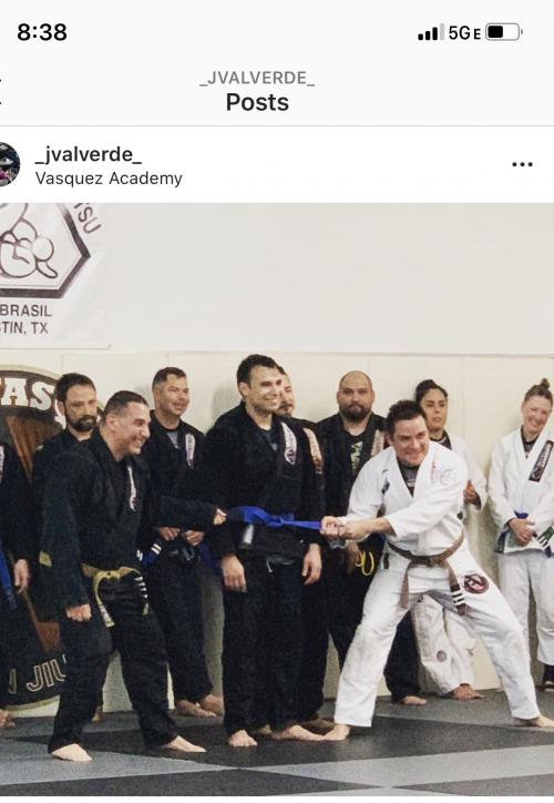 Blue belt · January 25, 2020 · Promoted by Rudy Vasquez