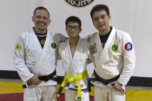 with Prof. Saulo Ribeiro (Ribeiro Jiu-Jitsu International) and Prof. Alvin Aguilar (Deftac Philippines)