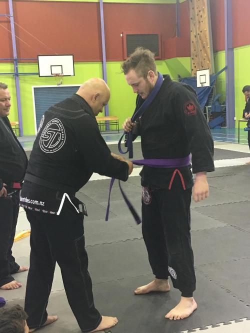 Purple belt · November 25, 2017 · Promoted by Derrin Simpson