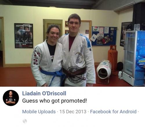Blue belt · December 15, 2013 · Promoted by Tim Murphy