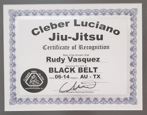 Black belt 1st degree · June 17, 2017 · Promoted by Cleber Luciano