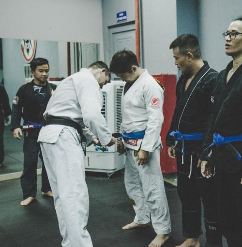 Blue belt · June 16, 2018 · Promoted by arnaud thegame lepont