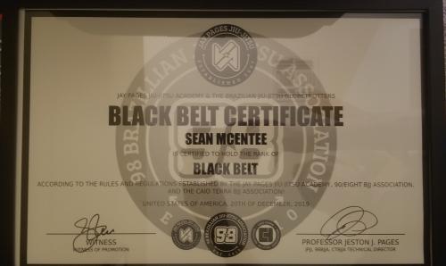 Black belt · December 21, 2019 · Promoted by Jay Pages