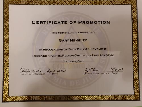Blue belt · April 22, 2017 · Promoted by Robin Gieseler