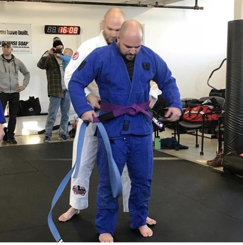 Purple belt · January 1, 2018 · Promoted by Corey Boyle