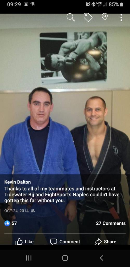 Purple belt · October 24, 2014 · Promoted by Dan Gleaton