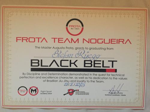 Black belt · July 17, 2015 · Promoted by Augusto Francisco Frota