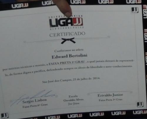 Black belt 1st degree · July 25, 2014 · Promoted by Sérgio Lisboa