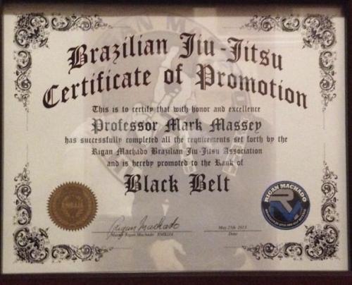 Black belt · May 25, 2013 · Promoted by Rigan Machado