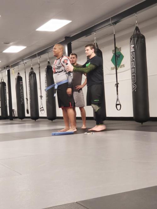 Blue belt · March 14, 2019 · Promoted by Myles Jury
