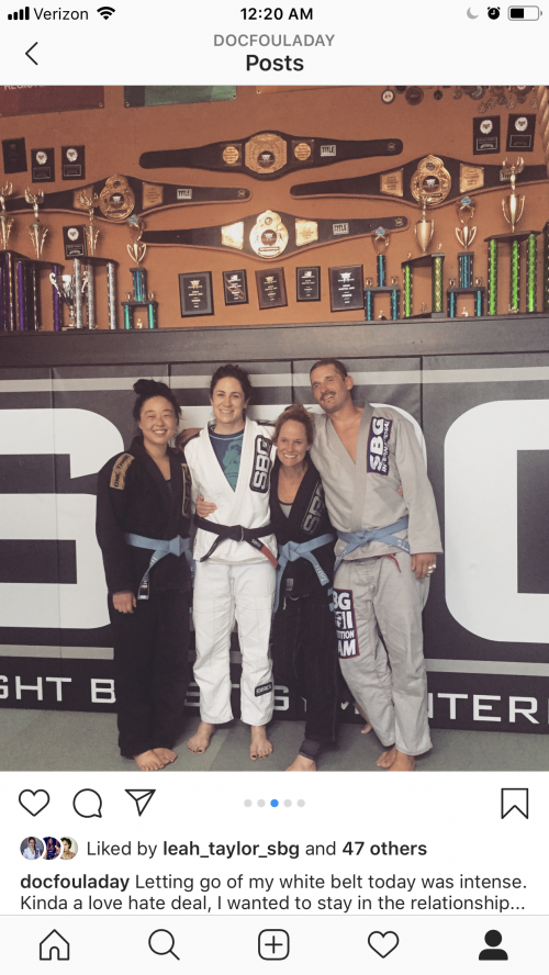Blue belt · March 18, 2018 · Promoted by Travis Davison
