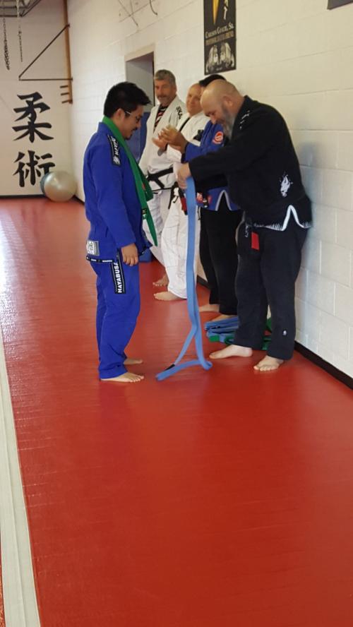 Blue belt · September 11, 2017 · Promoted by Charles Anzalone
