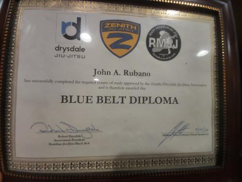 Blue belt · May 29, 2016 · Promoted by Robert Drysdale