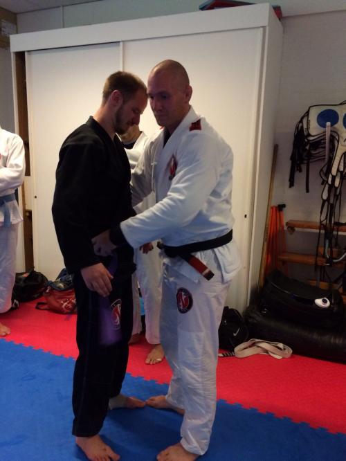 Purple belt · July 1, 2017 · Promoted by Hans Stringer (2nd degree black belt under Mathieu Peters)