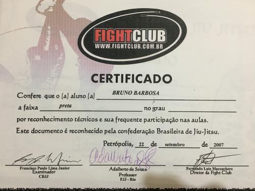 Black belt · September 22, 2007 · Promoted by Adalberto de Souza e Silva
