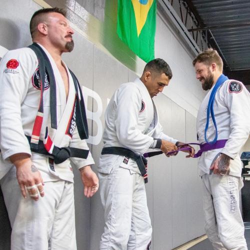 Purple belt · February 1, 2020 · Promoted by Promoted by Daniel Tavares of SAS Team and Michael Oberdick of SAS Team / Zero BJJ