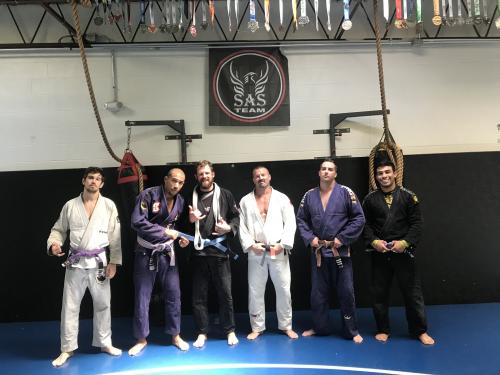 Blue belt · August 16, 2018 · Promoted by Michael Oberdick of SAS Team / Zero BJJ