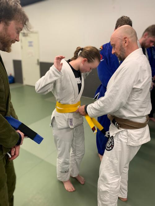 Yellow belt · December 16, 2019 · Promoted by Roger Bergman