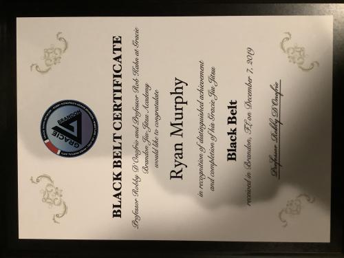 Black belt · December 7, 2019 · Promoted by Robby Donofrio