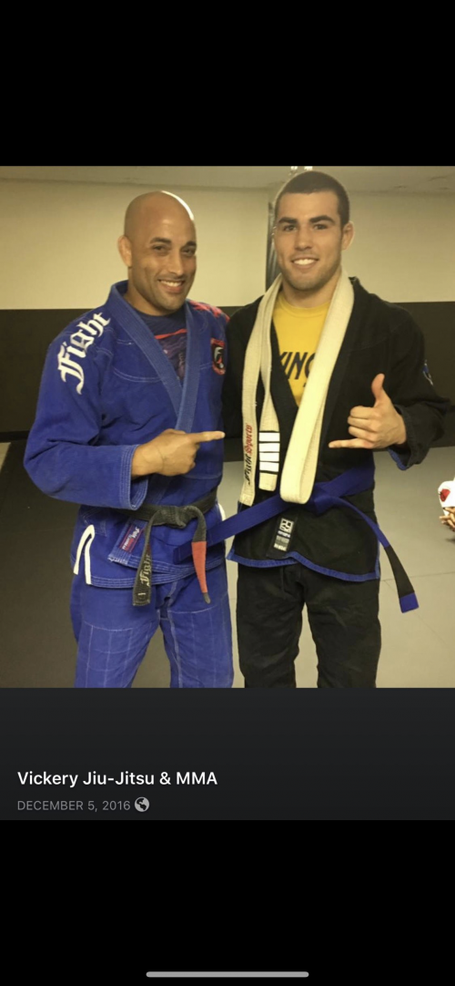 Blue belt · December 22, 2016 · Promoted by Carl vickery