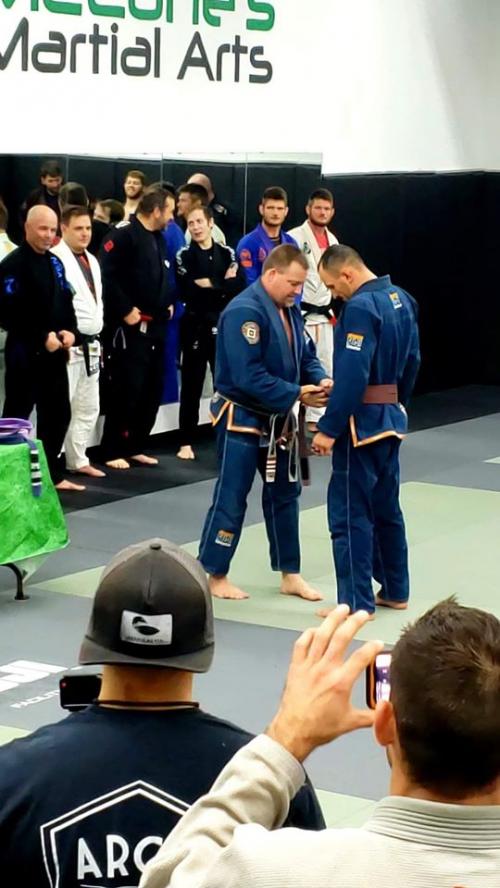 Brown belt · October 19, 2019 · Promoted by Chris McCune