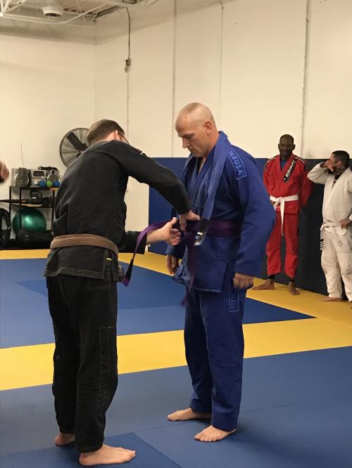 Purple belt · March 26, 2018 · Promoted by Ben Nepveux