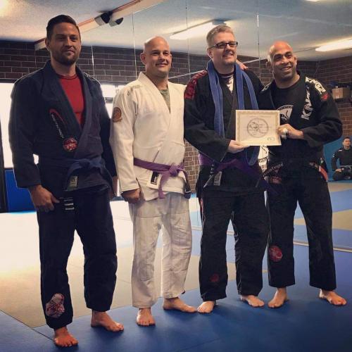 Purple belt · January 27, 2018 · Promoted by Scotty Dennis