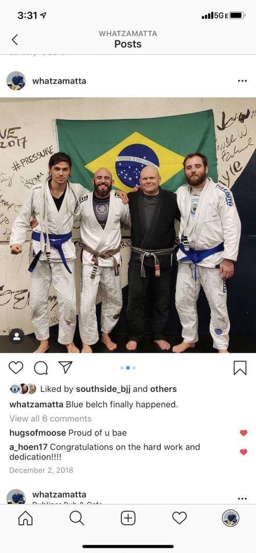 Blue belt · December 2, 2020 · Promoted by Enrique Muniz