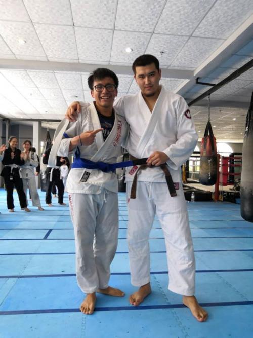 Blue belt · April 13, 2019 · Promoted by Bekzat Jidebai